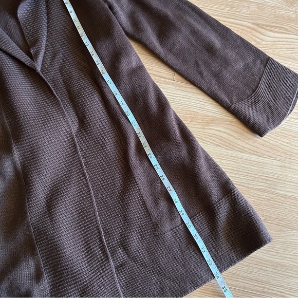 NWT H&M Brown Belted Wrap Jacket Coat Medium - Picture 5 of 8